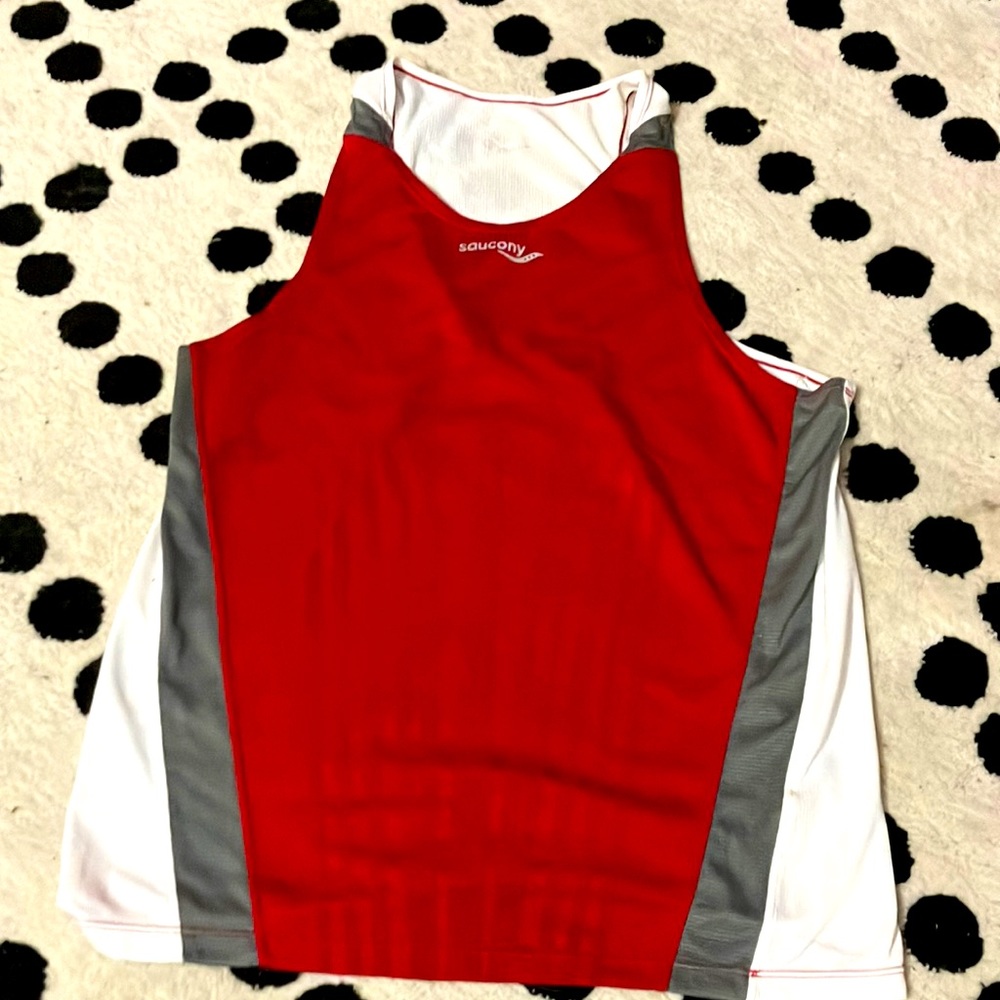 Saucony track running jersey top for men